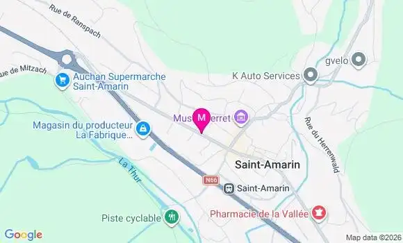Localisation Saint Amarin - 68550