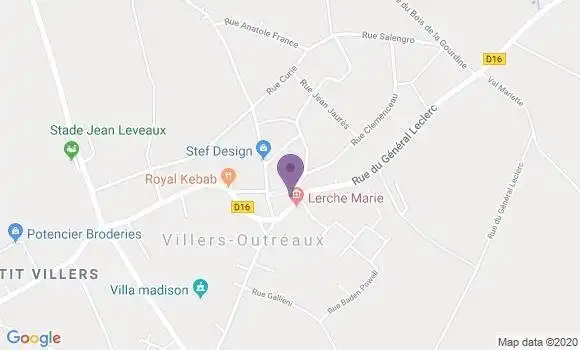Localisation Villers Outreaux Bp - 59142