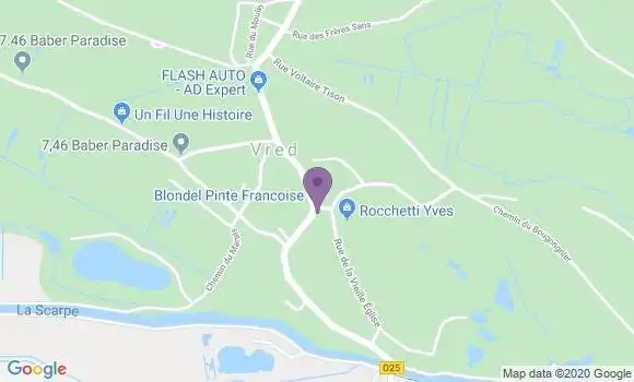 Localisation Vred Bp - 59870