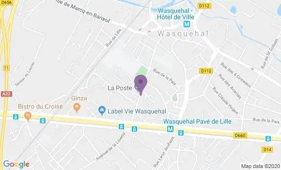 Localisation Wasquehal - 59290
