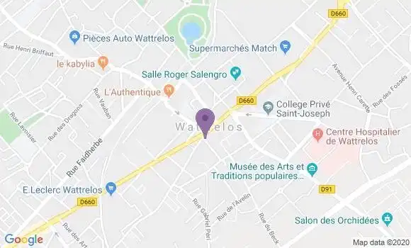 Localisation Wattrelos Principal - 59150