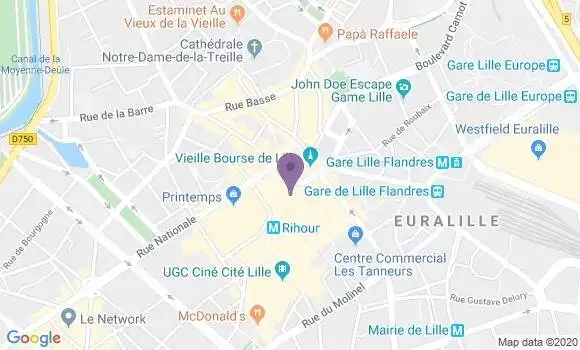 Localisation Loos Oliveaux Bp - 59120