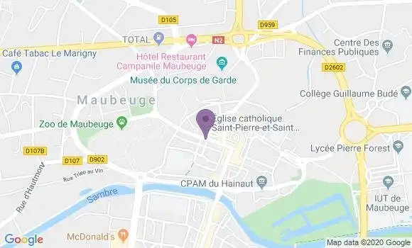 Localisation Maubeuge les Presidents Bp - 59600