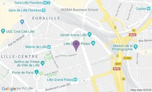 Localisation Lille Saint Sauveur - 59800