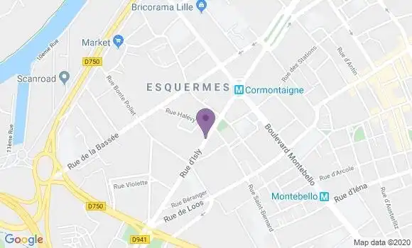 Localisation Lille Cormontaigne Bp - 59000