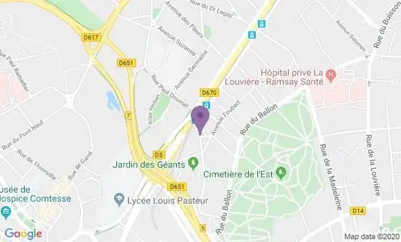 Localisation La Madeleine Romarin Bp - 59110