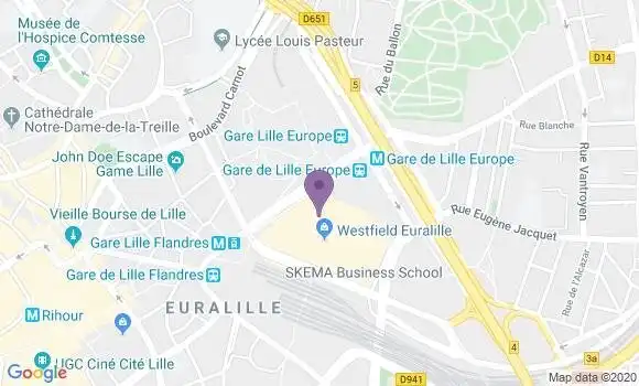 Localisation Euralille Bp - 59777