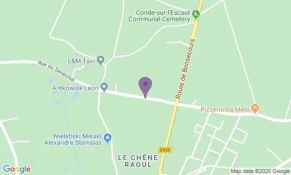Localisation Conde sur Escaut Bp - 59163