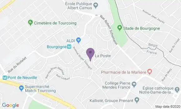 Localisation Tourcoing Bourgogne Bp - 59200