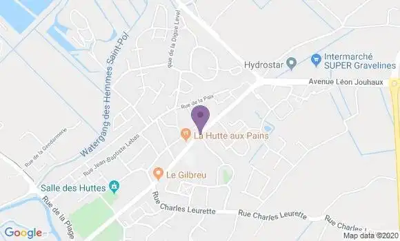 Localisation Gravelines les Huttes Bp - 59820