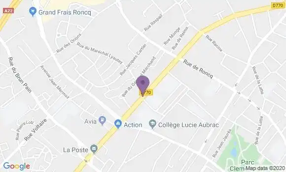 Localisation Tourcoing Brun Pain Bp - 59200
