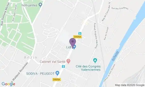 Localisation Anzin la Bleuse Borne Ap - 59410