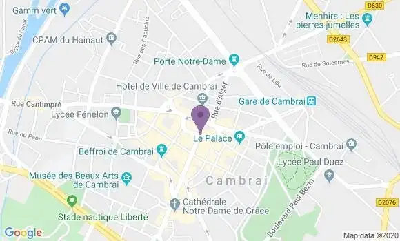 Localisation Cambrai Air Ap - 59400
