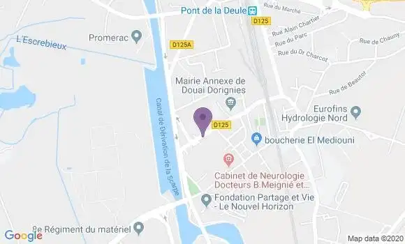 Localisation Douai Dorignies Ap - 59500