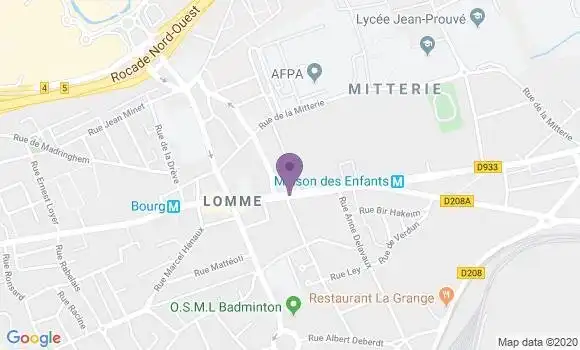 Localisation Lomme Bourg Bp - 59160