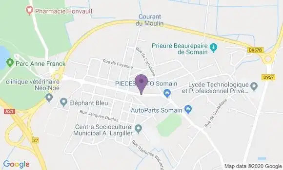 Localisation Somain de Sessevalle Bp - 59490