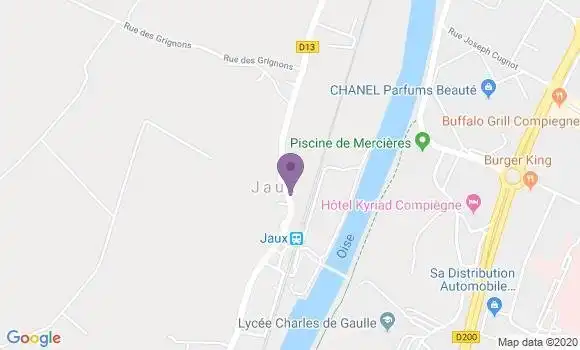 Localisation Jaux Ap - 60880