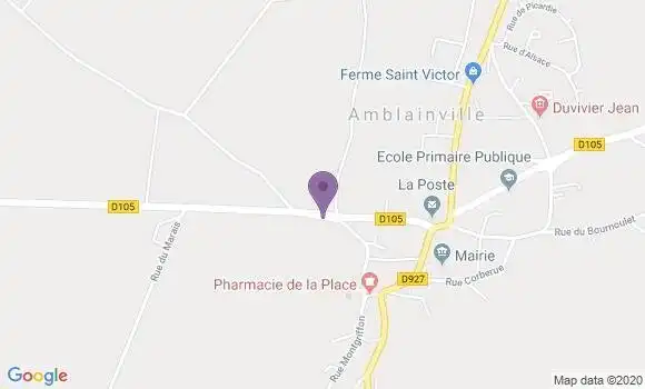 Localisation Amblainville Bp - 60110