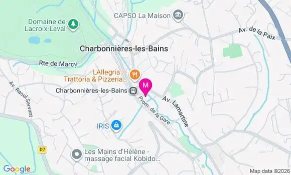 Localisation Charbonnieres les Bains - 69260