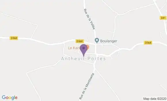 Localisation Antheuil Portes Ap - 60162
