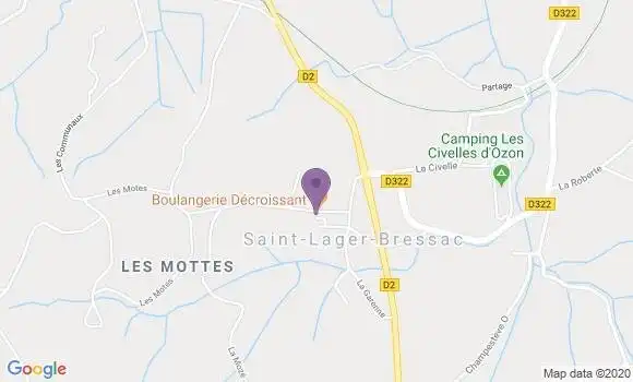 Localisation Saint Lager Bressac Ap - 07210