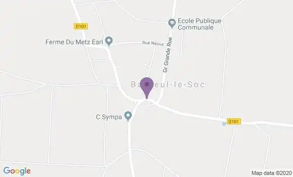 Localisation Bailleul le Soc Ap - 60190