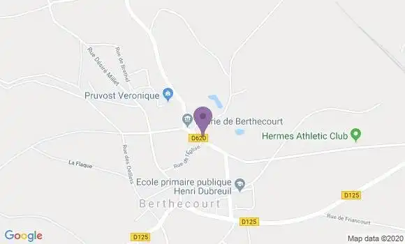Localisation Berthecourt Bp - 60370