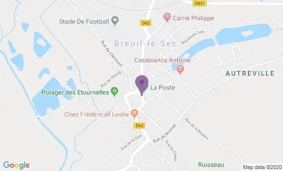 Localisation Breuil le Sec Bp - 60840