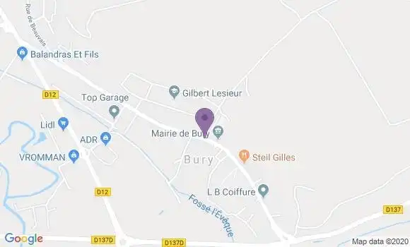 Localisation Bury Bp - 60250