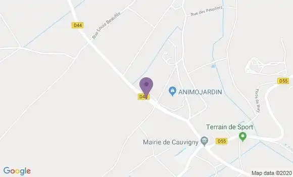Localisation Cauvigny Ap - 60730