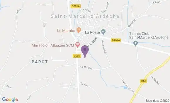 Localisation Saint Marcel d