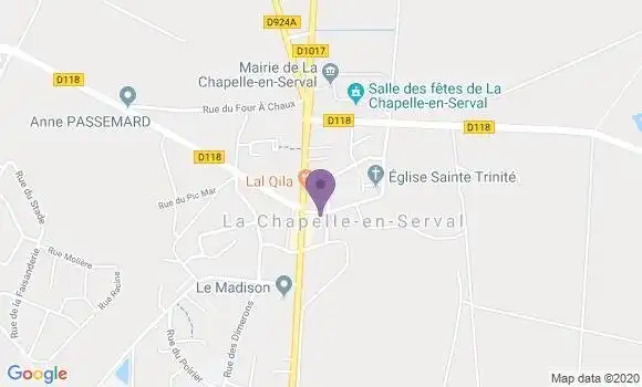 Localisation La Chapelle En Serval Bp - 60520