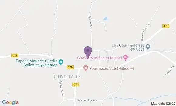 Localisation Cinqueux Bp - 60940