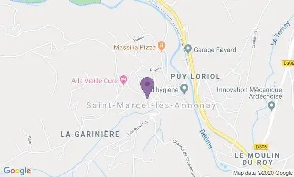 Localisation Saint Marcel les Annonay Ap - 07100