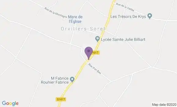 Localisation Conchy les Pots Ap - 60490