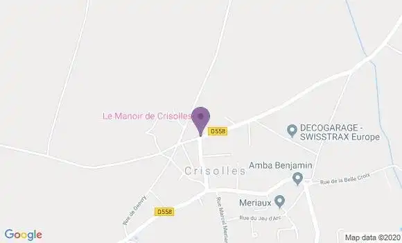 Localisation Crisolles Ap - 60400