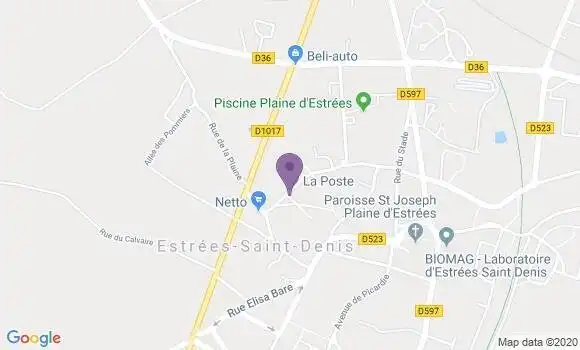 Localisation Estrees St Denis - 60190