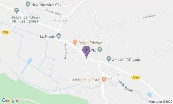 Localisation Etouy Ap - 60600