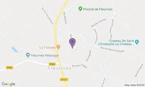 Localisation Fleurines Bp - 60700