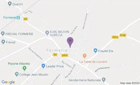 Localisation Formerie - 60220