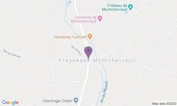 Localisation Fresneaux Montchevreuil Bp - 60240