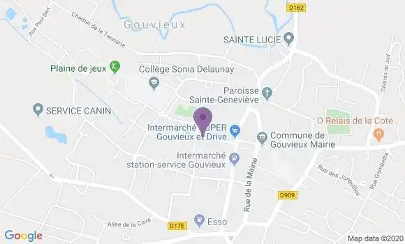 Localisation Gouvieux - 60270