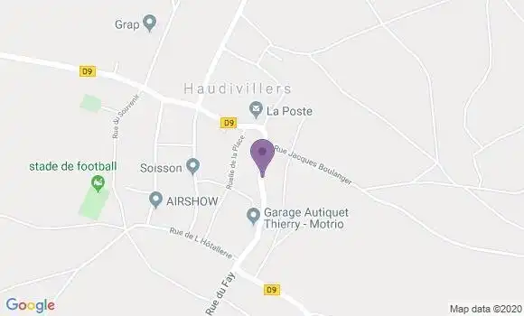 Localisation Haudivillers Bp - 60510