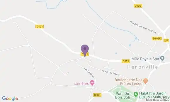 Localisation Henonville Bp - 60119