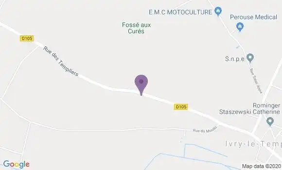 Localisation Ivry le Temple Ap - 60173
