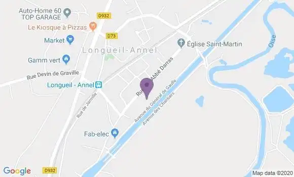 Localisation Longueil Annel Bp - 60150