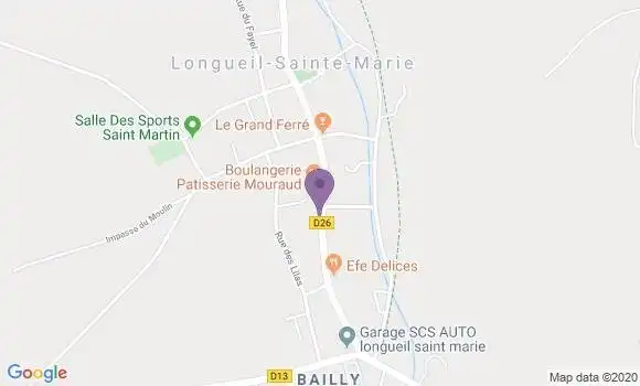 Localisation Longueil Ste Marie Bp - 60126