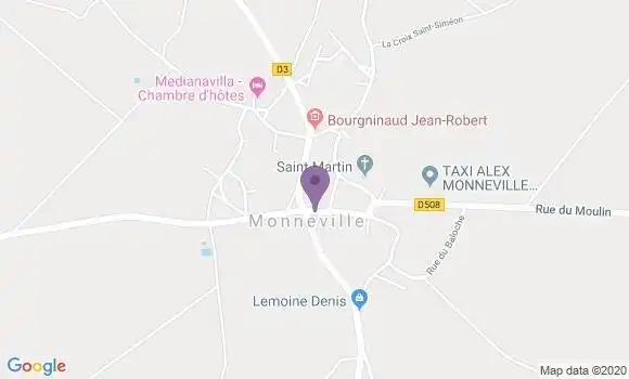 Localisation Monneville Ap - 60240
