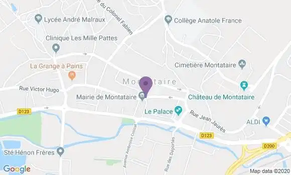 Localisation Montataire - 60160