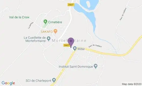 Localisation Mortefontaine Bp - 60128